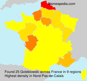 Surname Golebiowski in France Surname Golebiowski in France