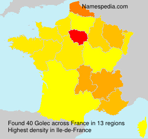 Surname Golec in France Surname Golec in France