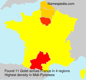 Surname Golet in France Surname Golet in France