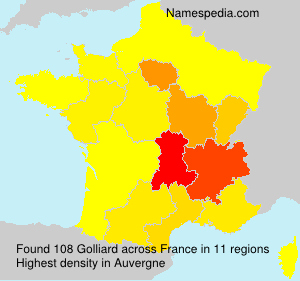 Surname Golliard in France Surname Golliard in France