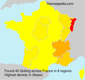 Surname Golling in France Surname Golling in France