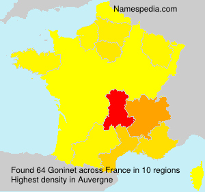 Surname Goninet in France Surname Goninet in France