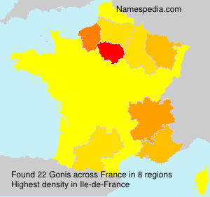 Surname Gonis in France Surname Gonis in France