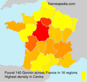 Surname Gonnin in France Surname Gonnin in France