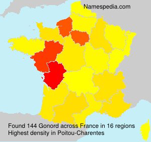Surname Gonord in France Surname Gonord in France