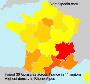 Surname Gonsalez in France Surname Gonsalez in France