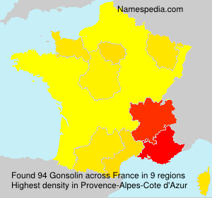 Surname Gonsolin in France Surname Gonsolin in France