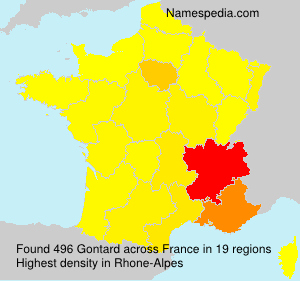 Surname Gontard in France Surname Gontard in France