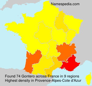 Surname Gontero in France Surname Gontero in France