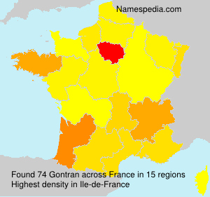Surname Gontran in France Surname Gontran in France