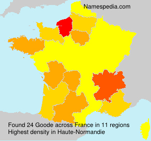 Surname Goode in France Surname Goode in France