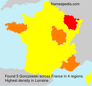 Surname Gorczewski in France Surname Gorczewski in France