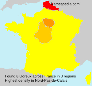 Surname Goreux in France Surname Goreux in France