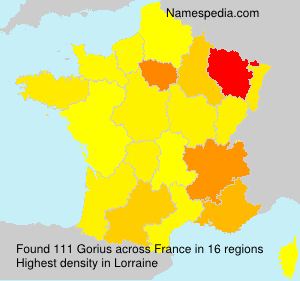 Surname Gorius in France Surname Gorius in France