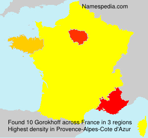 Surname Gorokhoff in France Surname Gorokhoff in France