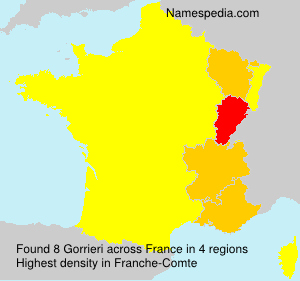 Surname Gorrieri in France Surname Gorrieri in France