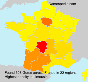 Surname Gorse in France Surname Gorse in France