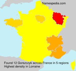 Surname Gorszczyk in France Surname Gorszczyk in France