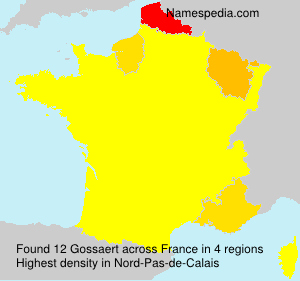 Surname Gossaert in France Surname Gossaert in France