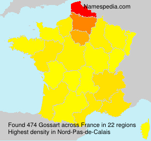 Surname Gossart in France Surname Gossart in France