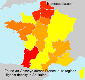 Surname Gosseye in France Surname Gosseye in France