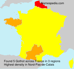 Surname Gothot in France Surname Gothot in France