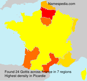 Surname Gottis in France Surname Gottis in France
