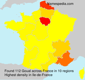 Surname Goual in France Surname Goual in France