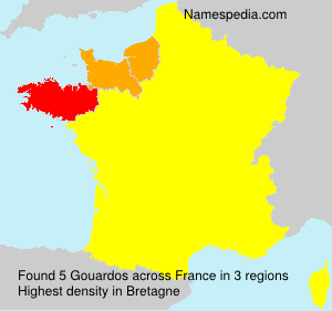 Surname Gouardos in France Surname Gouardos in France