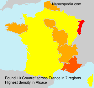 Surname Gouaref in France Surname Gouaref in France