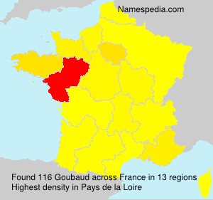 Surname Goubaud in France Surname Goubaud in France