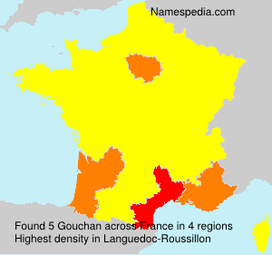 Surname Gouchan in France