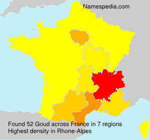 Surname Goud in France Surname Goud in France