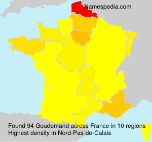 Surname Goudemand in France Surname Goudemand in France