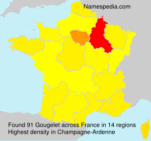 Surname Gougelet in France Surname Gougelet in France