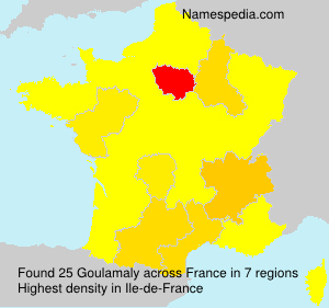 Surname Goulamaly in France Surname Goulamaly in France