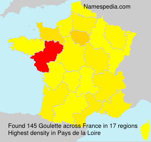 Surname Goulette in France Surname Goulette in France