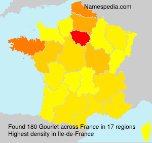 Surname Gourlet in France Surname Gourlet in France