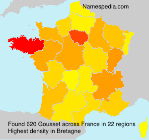 Surname Gousset in France Surname Gousset in France