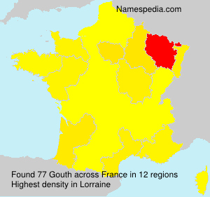 Surname Gouth in France Surname Gouth in France