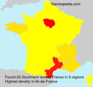 Surname Goutmann in France Surname Goutmann in France