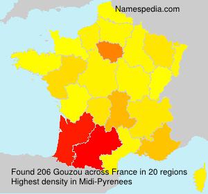 Surname Gouzou in France Surname Gouzou in France