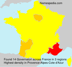 Surname Governatori in France Surname Governatori in France