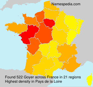 Surname Goyer in France Surname Goyer in France