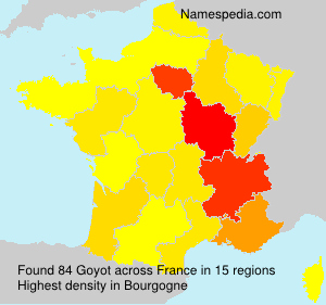 Surname Goyot in France Surname Goyot in France