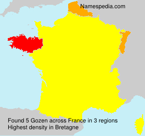 Surname Gozen in France Surname Gozen in France