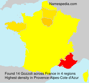 Surname Gozzoli in France Surname Gozzoli in France