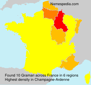 Surname Gramari in France Surname Gramari in France