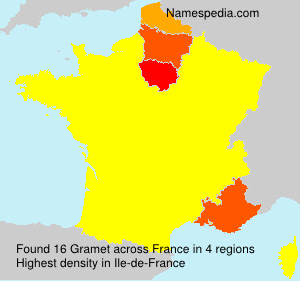 Surname Gramet in France Surname Gramet in France