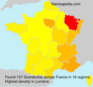 Surname Grandcolas in France Surname Grandcolas in France